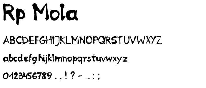 RP Mola font
